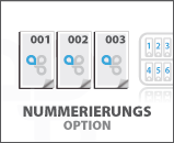 Aufkleber mit Nummerierung oder Code